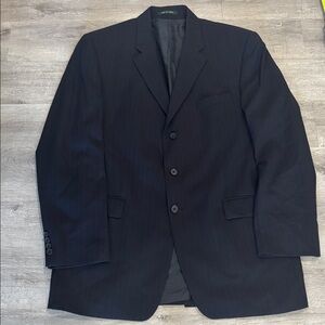 Men’s Navy Pin Striped Lauren Ralph Lauren Suit Blazer 46L